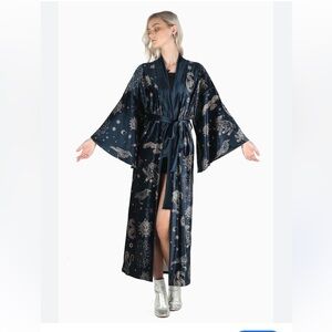 Blackmilk Navy Blue Celestial Robe
